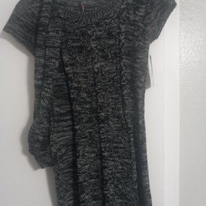 Sweater with a neck scarf